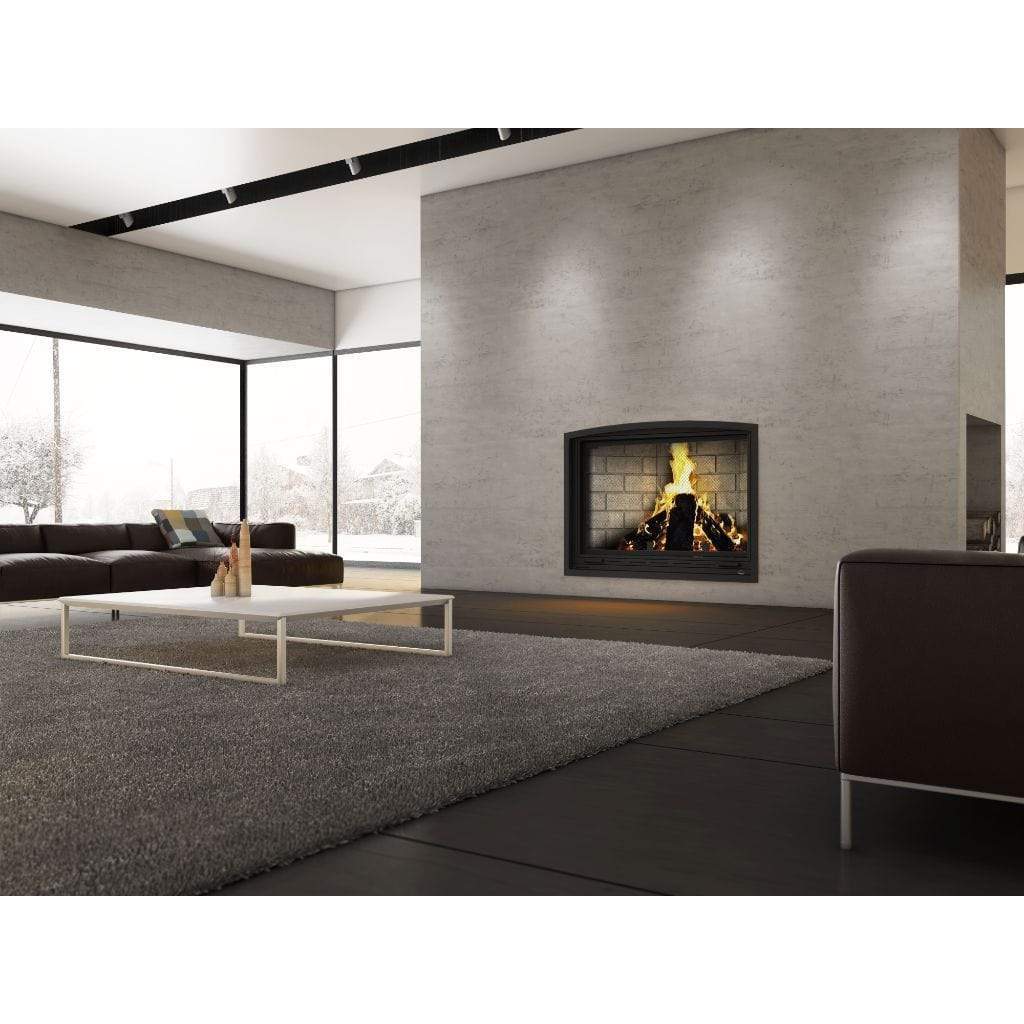 Valcourt Frontenac Clean Burning Decorative Wood Fireplace (including 4 Lengths of 8" X 36" Chimney)