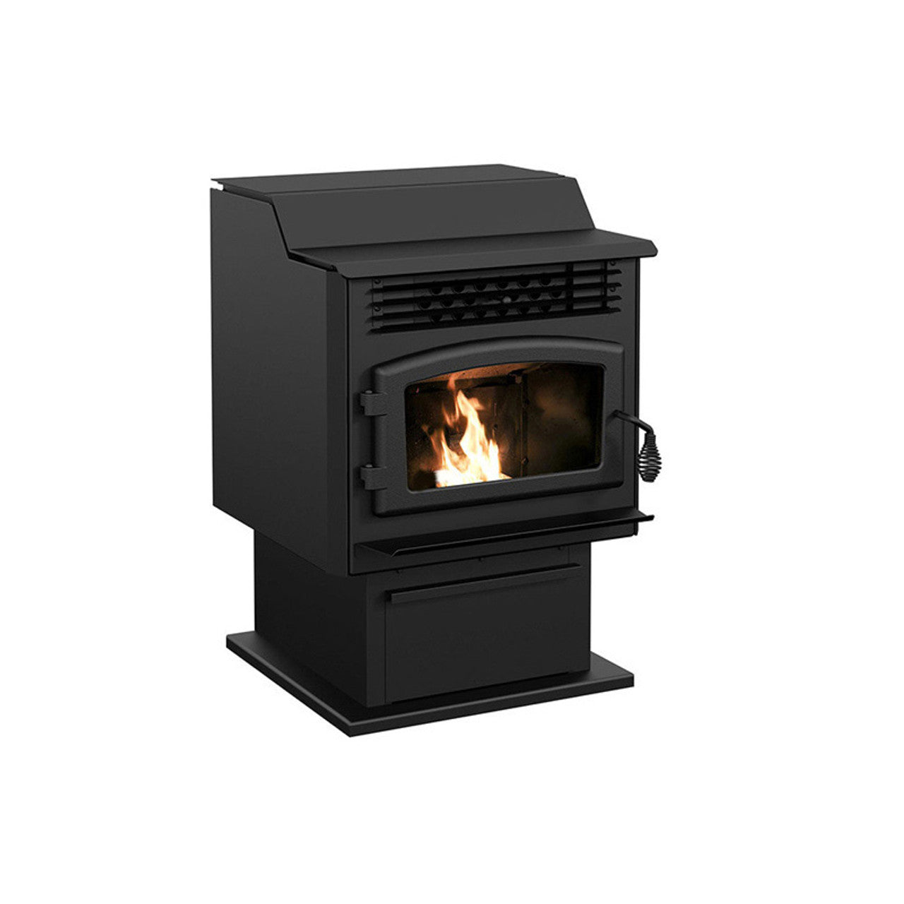 Ventis 25" Black Pellet Stove With Pedestal, EPA2020 Certified