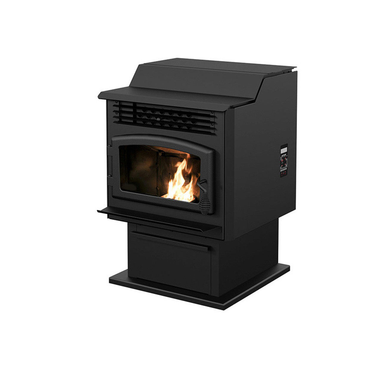 Ventis 25" Black Pellet Stove With Pedestal, EPA2020 Certified