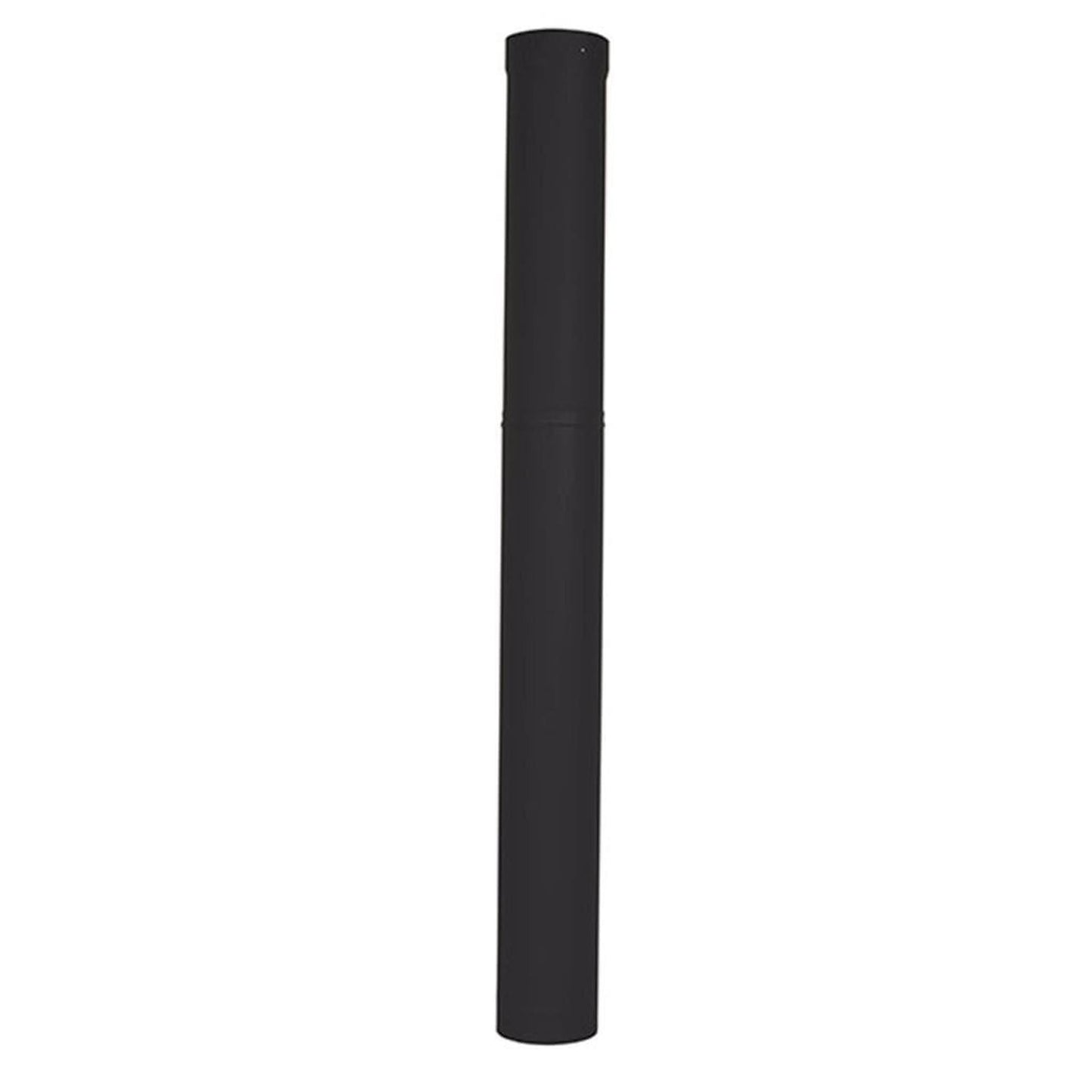Ventis 6" Diameter Large Telescoping Pipe (Single-Wall Black Stove Pipe)