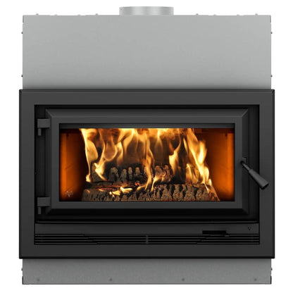 Ventis HE275CF 37" Black High-Efficiency Direct Vent Large Wood Burning Fireplace, EPA2020 Certified