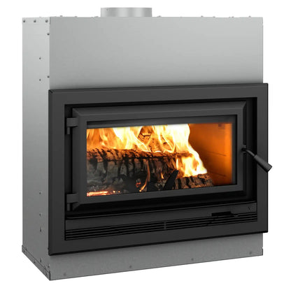 Ventis HE275CF 37" Large Size Black High-Efficiency Direct Vent Wood Burning Fireplace, EPA2020 Certified