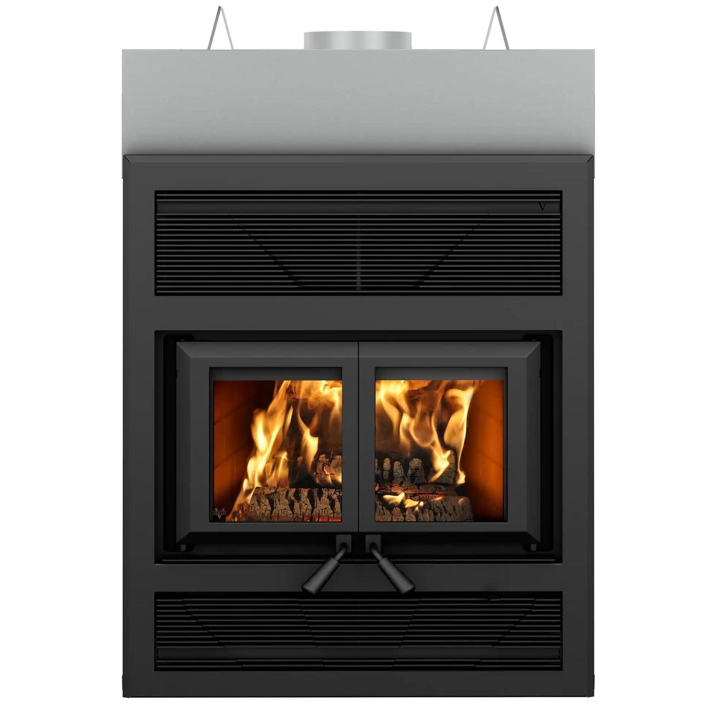 Ventis HE325 42" Black High-Efficiency Direct Vent Large Wood Burning Fireplace, EPA2020 Certified