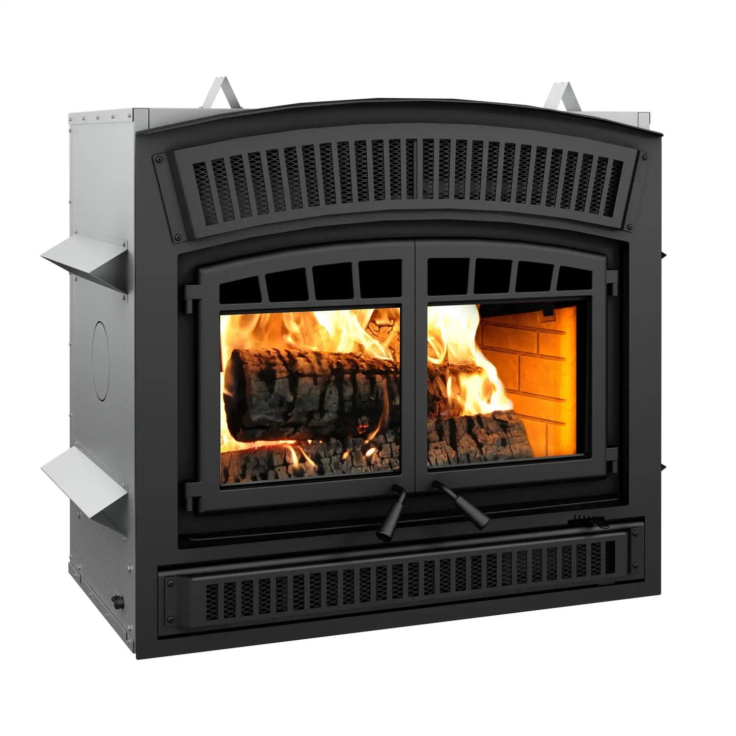 Ventis HE350 45" Black High-Efficiency Direct Vent Large Wood Burning Fireplace, EPA2020 Certified