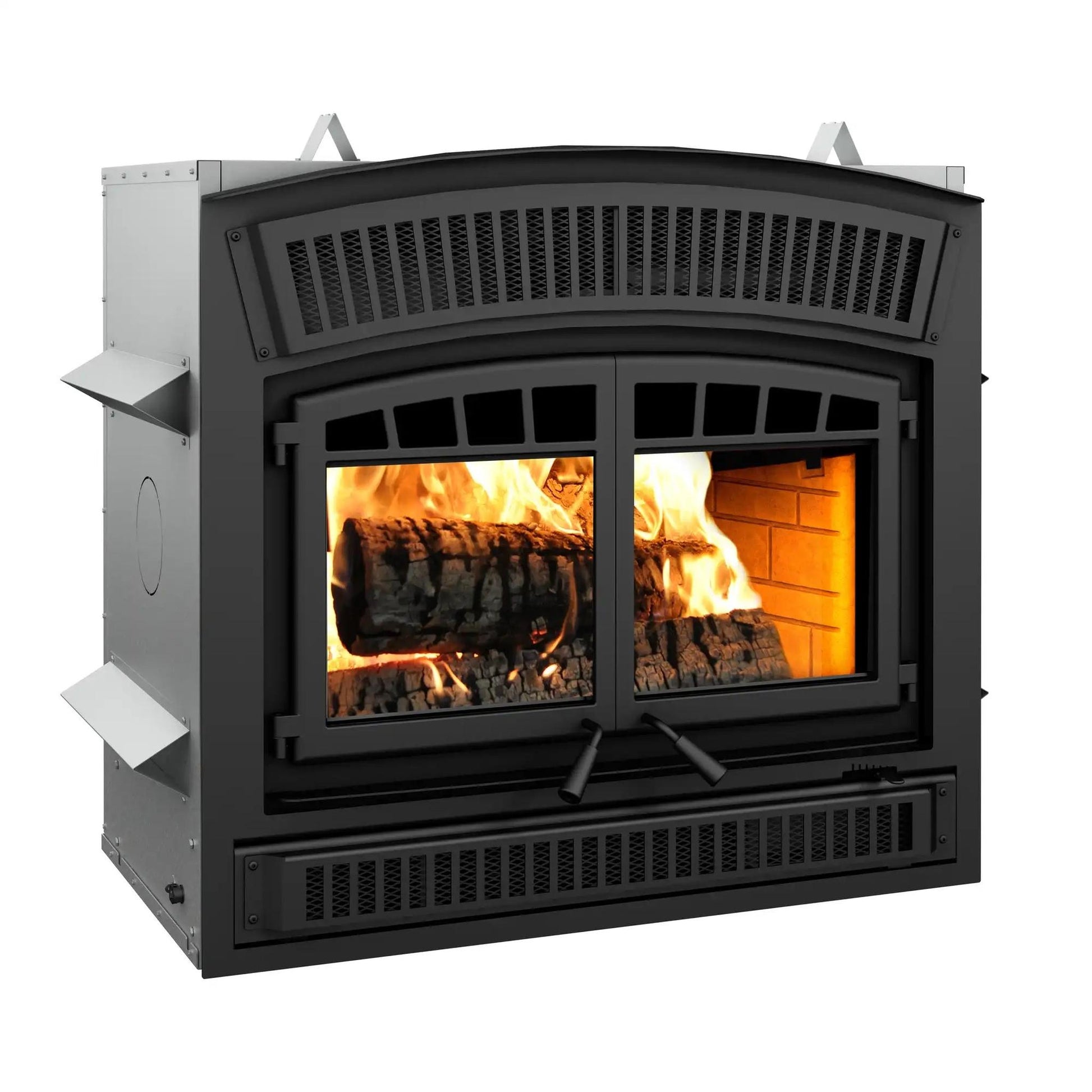 Ventis HE350 45" Black High-Efficiency Direct Vent Large Wood Burning Fireplace, EPA2020 Certified