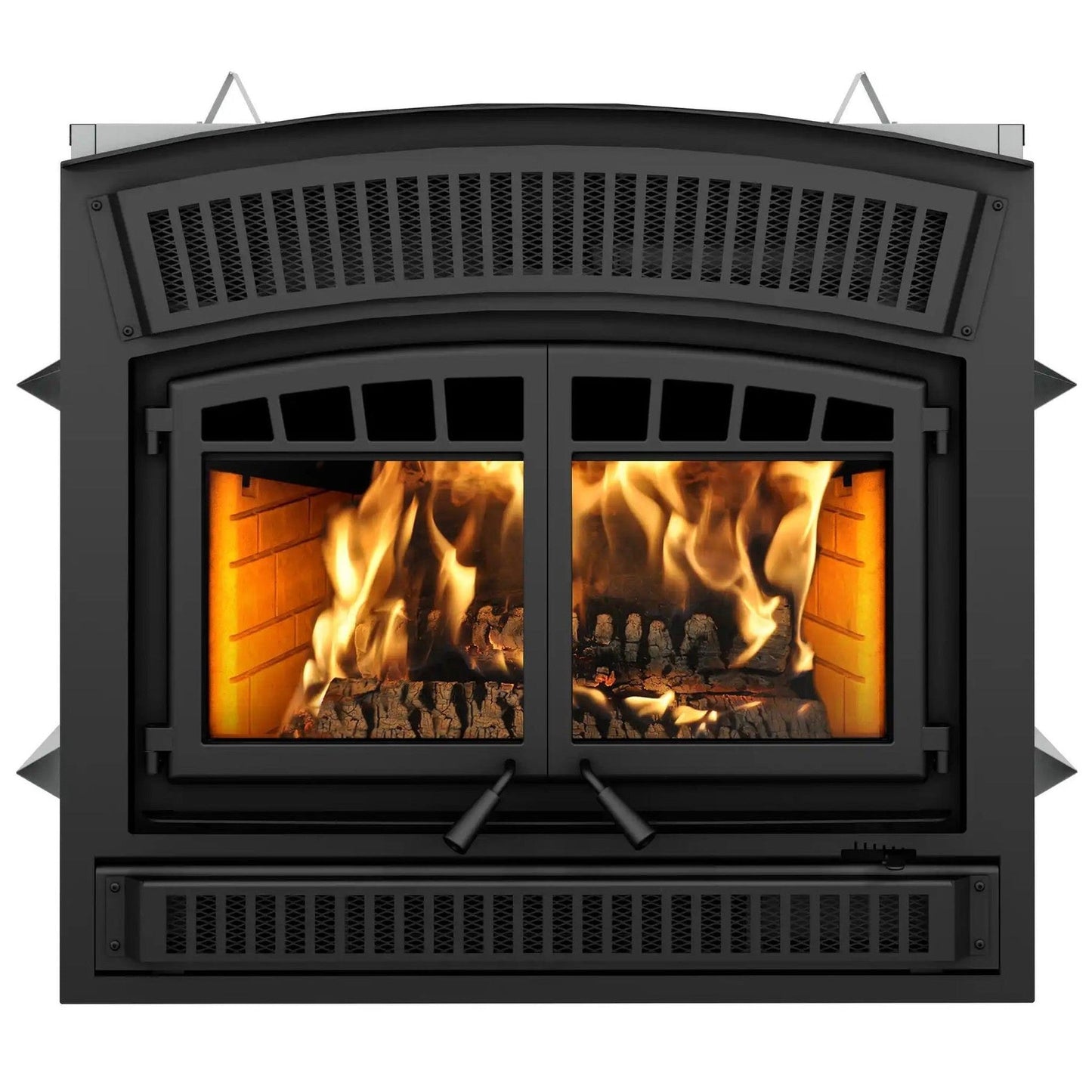 Ventis HE350 45" Black High-Efficiency Direct Vent Large Wood Burning Fireplace, EPA2020 Certified