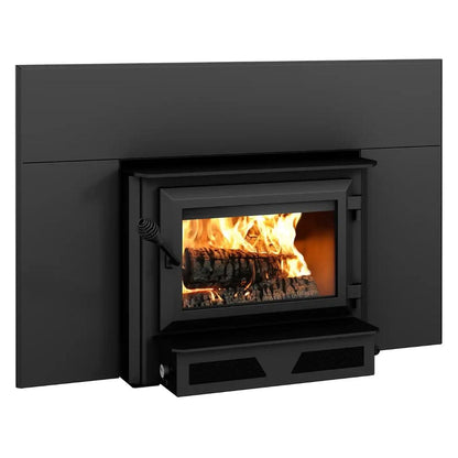 Ventis HEI170 27" Medium Size Black Direct Vent Wood Fireplace Insert, EPA2020 Certified