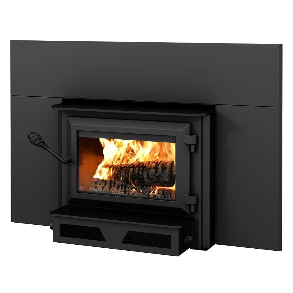 Ventis HEI170 27" Medium Size Black Direct Vent Wood Fireplace Insert, EPA2020 Certified