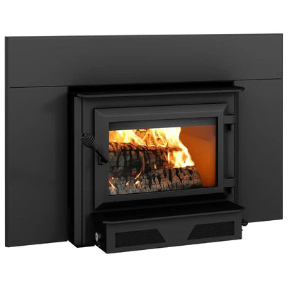 Ventis HEI240 28" Black Direct Vent Large Wood Burning Fireplace Insert, EPA2020 Certified