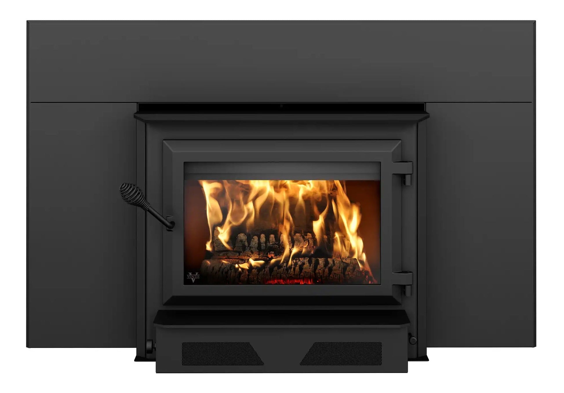 Ventis HEI350 30" Extra Large Size Black Direct Vent Wood Fireplace Insert, EPA2020 Certified