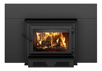 Ventis HEI350 30" Extra Large Size Black Direct Vent Wood Fireplace Insert, EPA2020 Certified