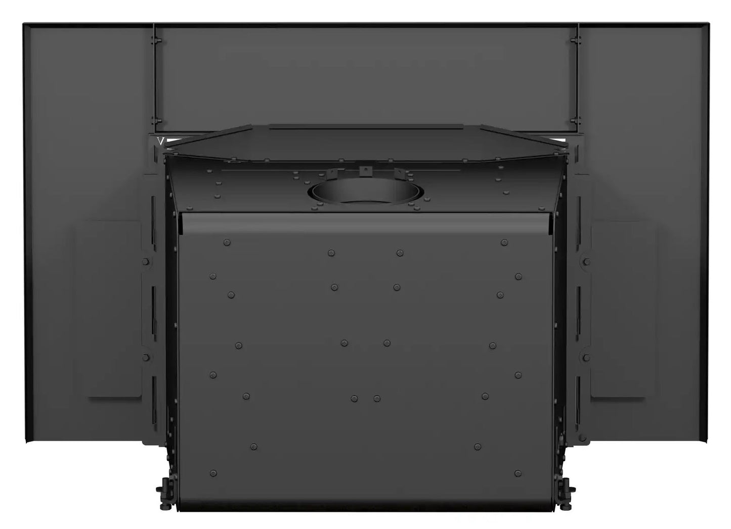 Ventis HEI90 28" Black Direct Vent Small Wood Burning Fireplace Insert, EPA2020 Certified