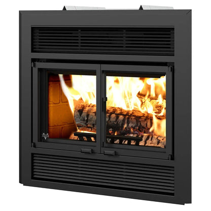 Ventis ME150 40" Black Direct Vent Wood Burning Fireplace