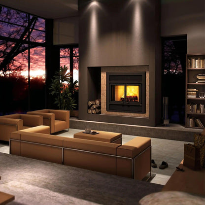 Ventis ME150 40" Black Direct Vent Wood Burning Fireplace