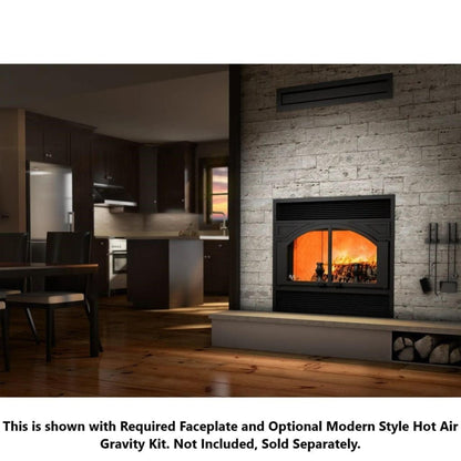 Ventis ME300 41" Black Direct Vent Large Wood Burning Fireplace