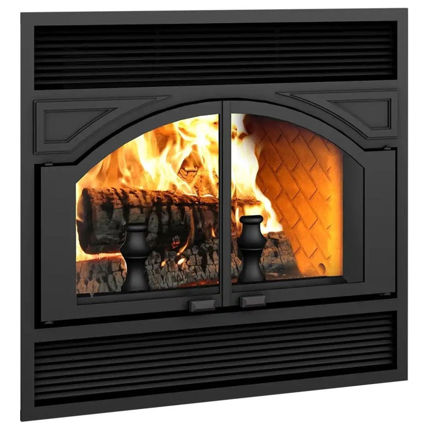 Ventis ME300 41" Black Wood Burning Large Fireplace