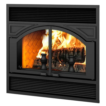 Ventis ME300 41" Black Wood Burning Large Fireplace