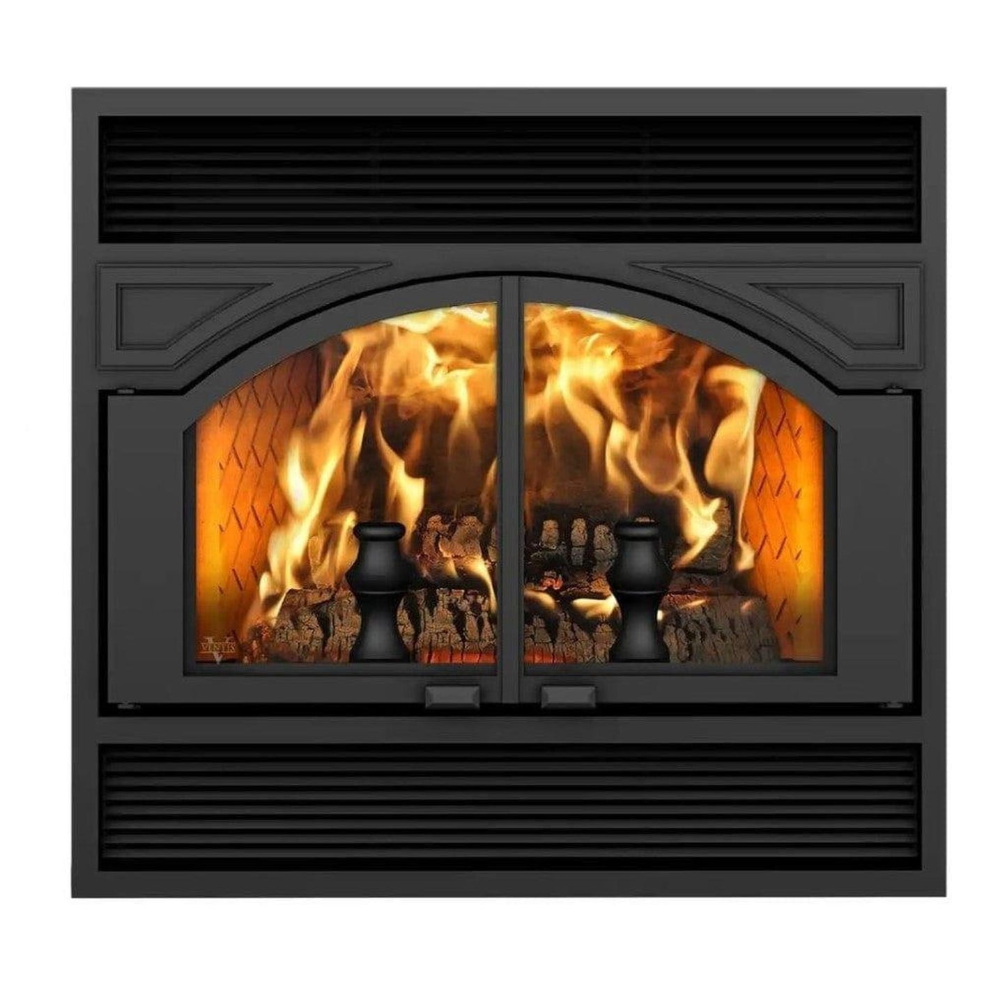 Ventis ME300 41" Black Wood Burning Large Fireplace
