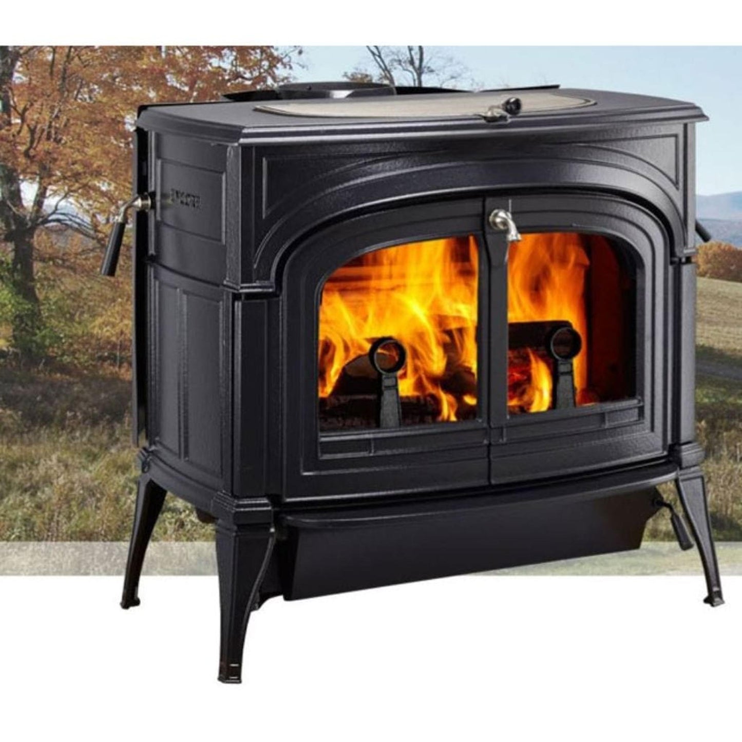 Vermont Castings Encore 27" Twilight Enamel Wood Burning Stove With Traditional Doors