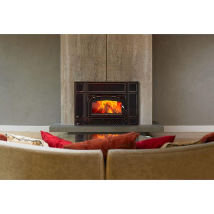 Vermont Castings Gifford 27" Majolica Brown Wood Burning Fireplace Insert