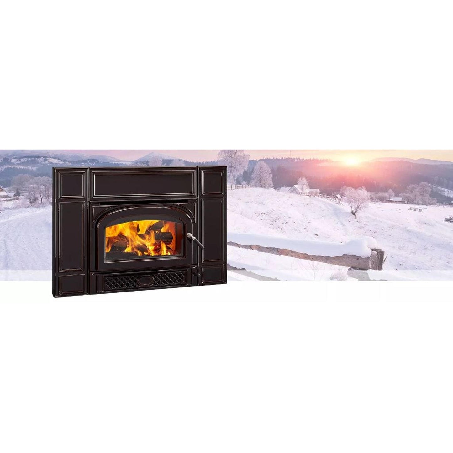 Vermont Castings Gifford 27" Classic Black Wood Burning Fireplace Insert