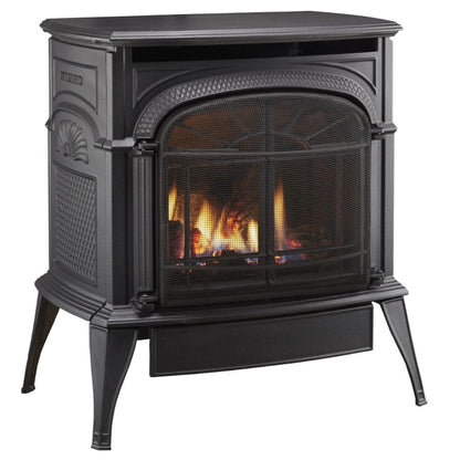 Vermont Castings Intrepid 21" Bordeaux Enamel Direct Vent Propane Gas Stove With IntelliFire Touch Ignition System