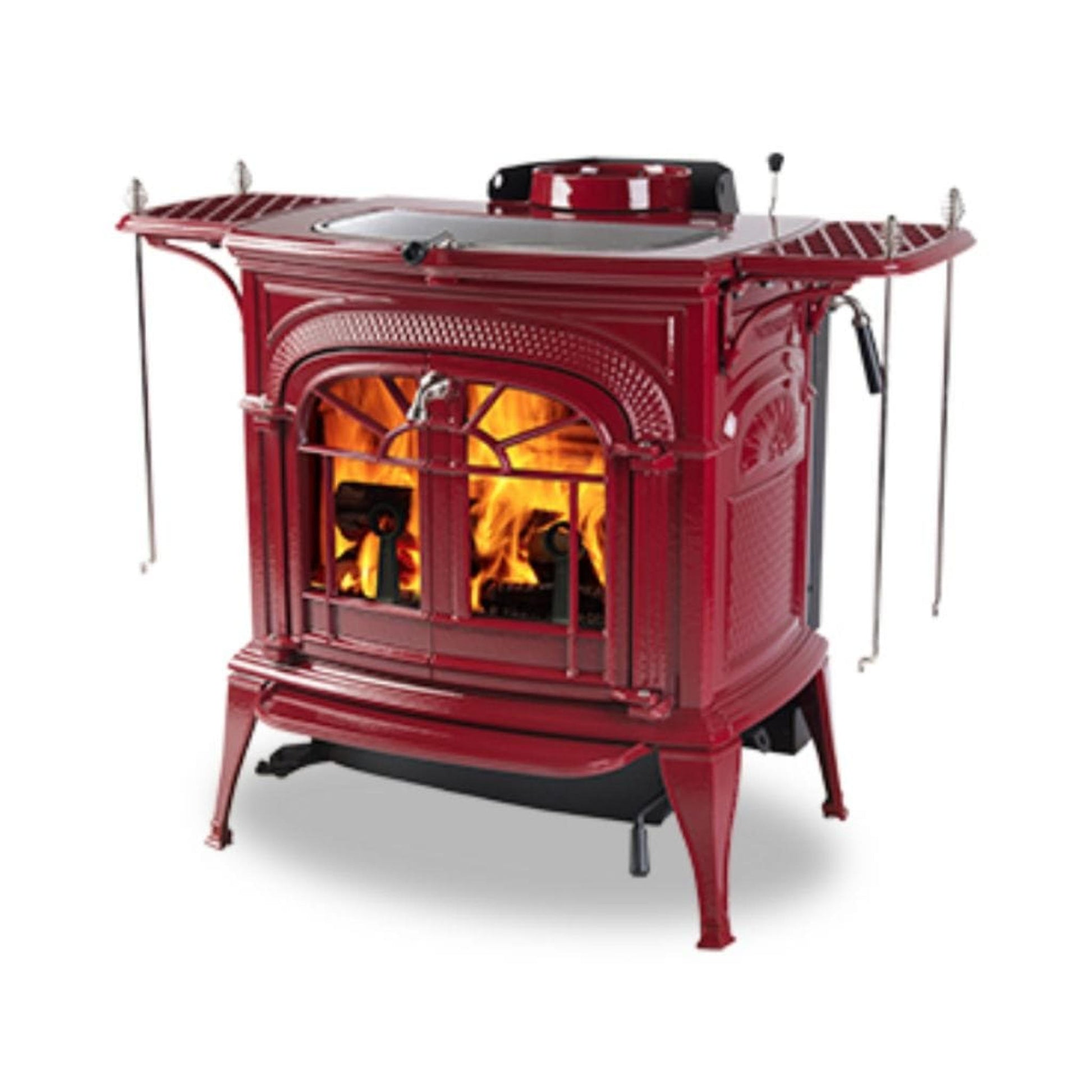 Vermont Castings Intrepid FlexBurn 22" Bordeaux Wood Burning Stove With Traditional Doors