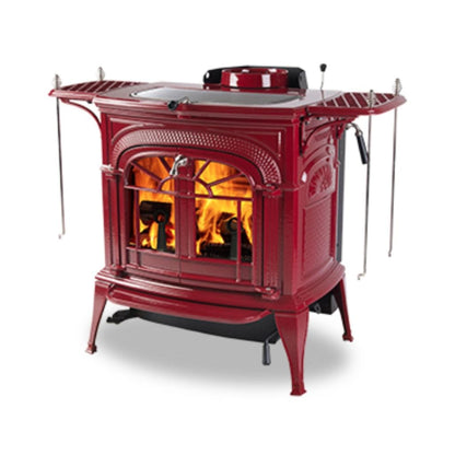Vermont Castings Intrepid FlexBurn 22" Bordeaux Wood Burning Stove With Traditional Doors