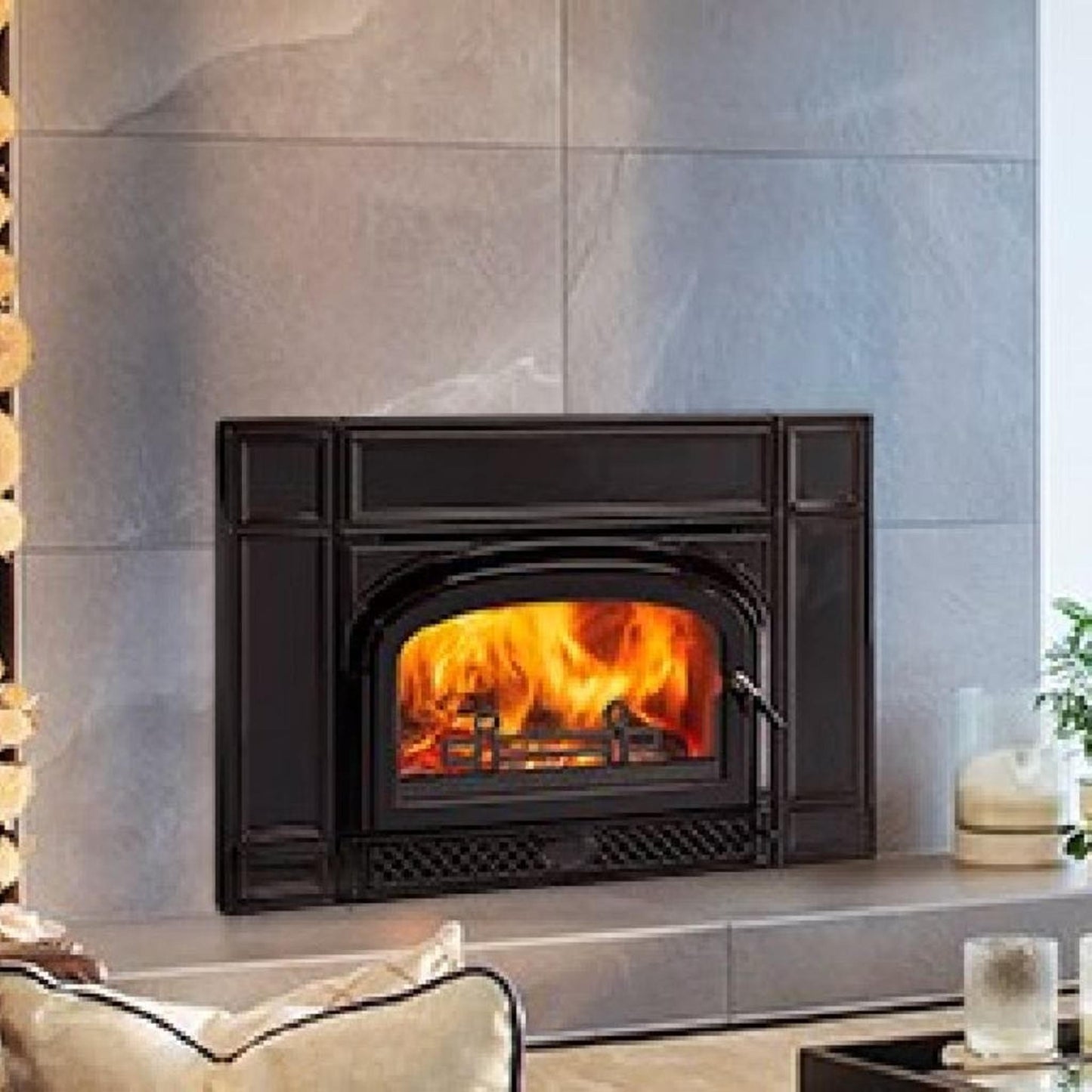 Vermont Castings Montpelier II 32" Majolica Brown Wood Burning Fireplace Insert