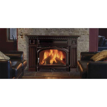 Vermont Castings Montpelier II 32" Majolica Brown Wood Burning Fireplace Insert