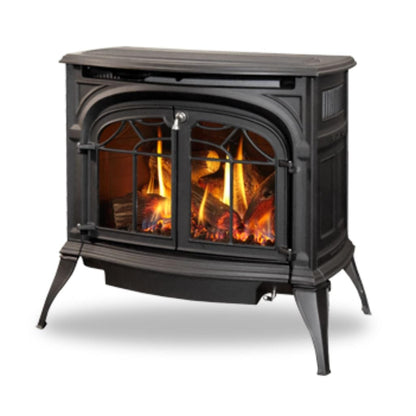 Vermont Castings Radiance 31" Classic Black Direct Vent Natural Gas Stove With IntelliFire Touch Ignition System