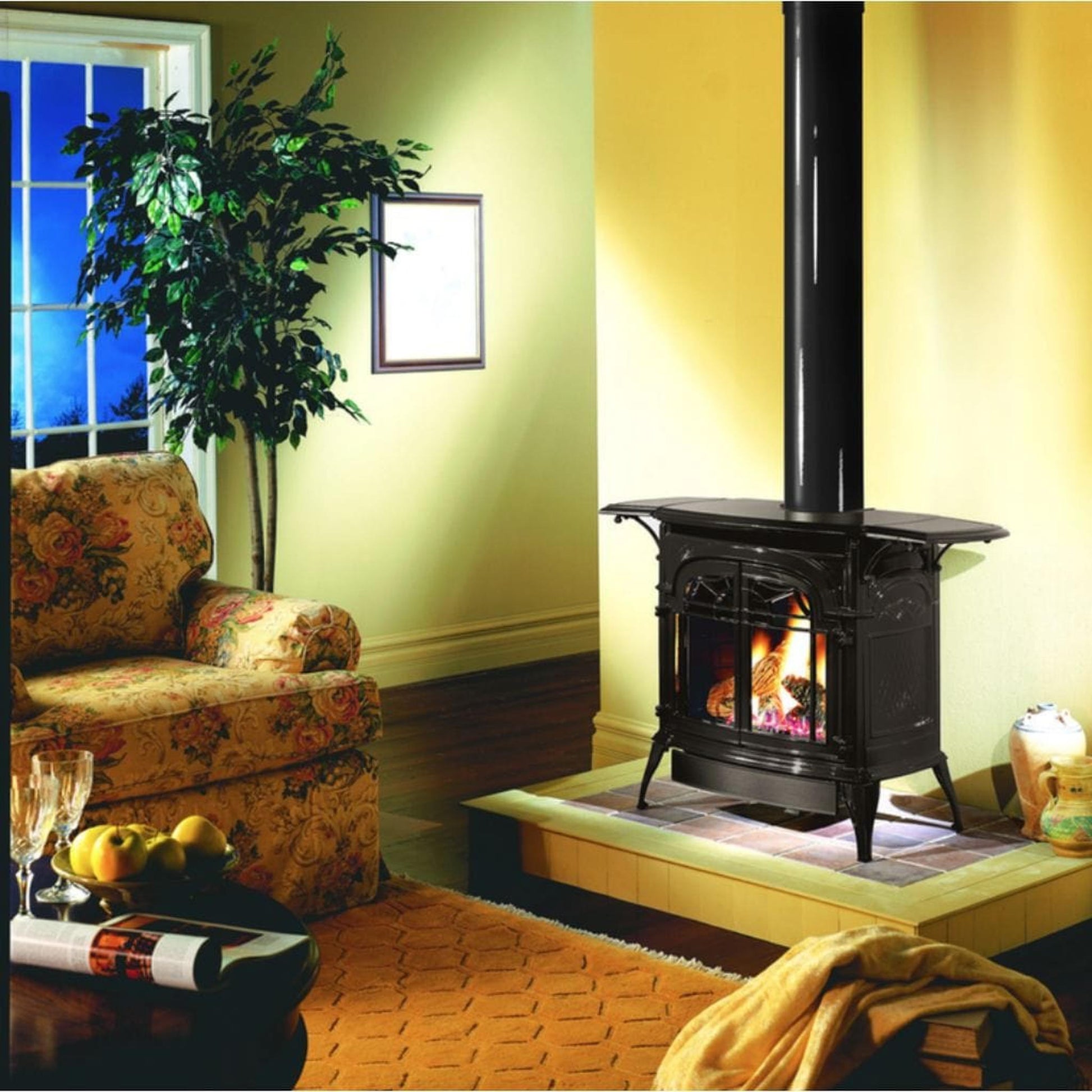 Vermont Castings Stardance 25" Classic Black Direct Vent Propane Gas Stove