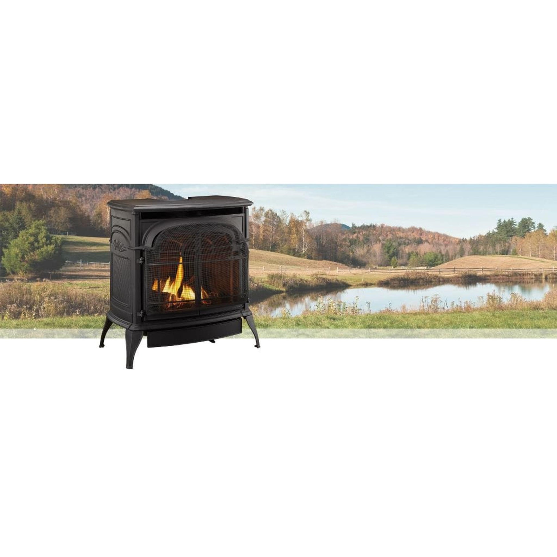 Vermont Castings Stardance 25" Classic Black Direct Vent Propane Gas Stove