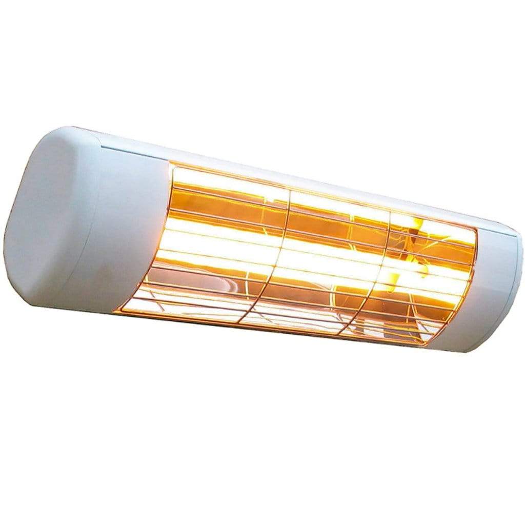 Victory Lighting 1500w 120v White All Weather Electric Infrared Heater Gold Lamp