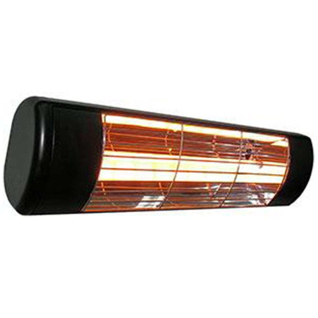 Victory Lighting 1500w 240v Black All Weather Electric Infrared Heater Frosted Lamp