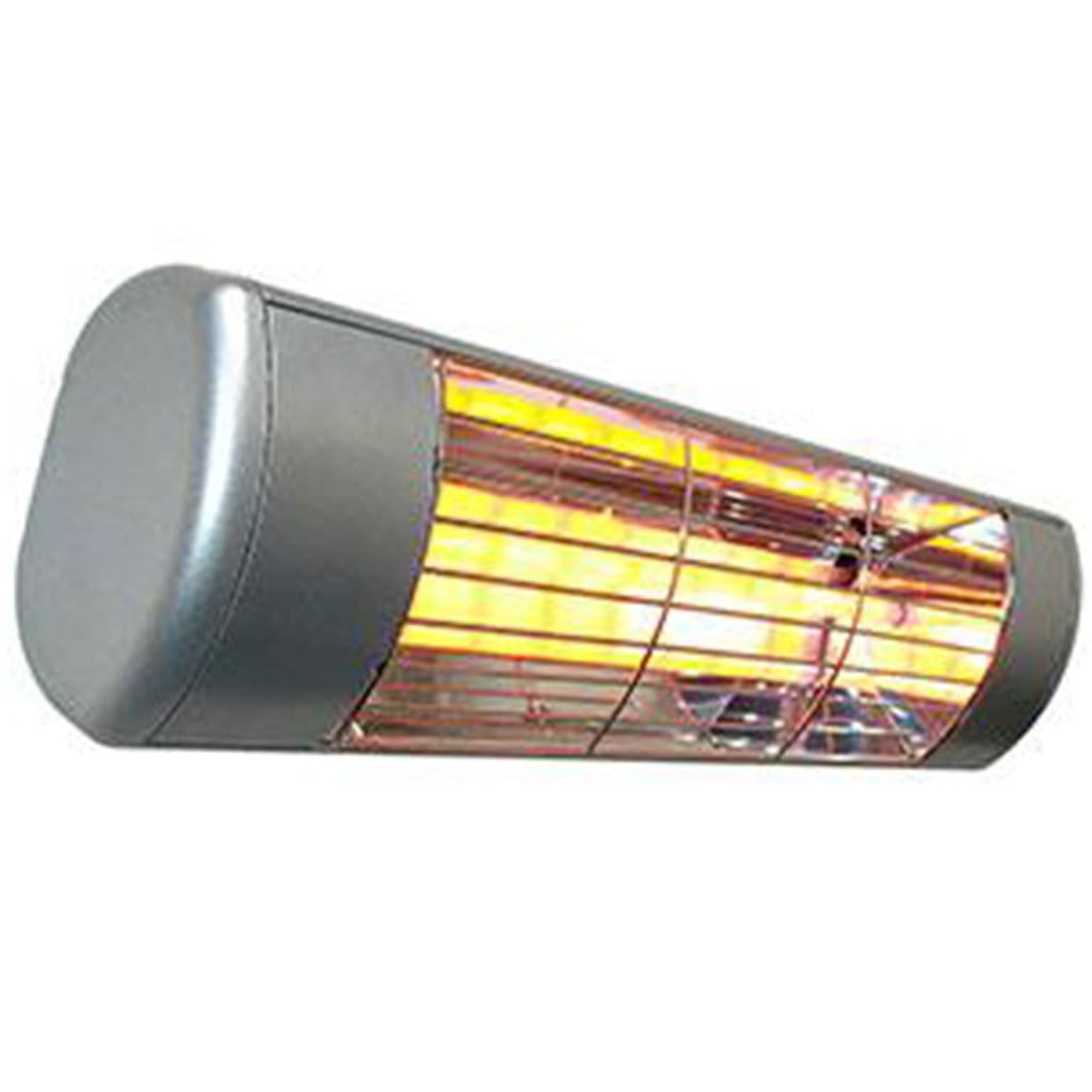 Victory Lighting 1500w 240v Silver All Weather Electric Infrared Heater Frosted Lamp
