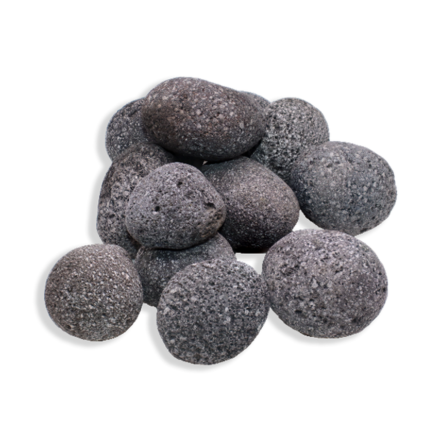 Warming Trends 1" to 2" Gray/Black Rolled Lava Rock (2 Bags)