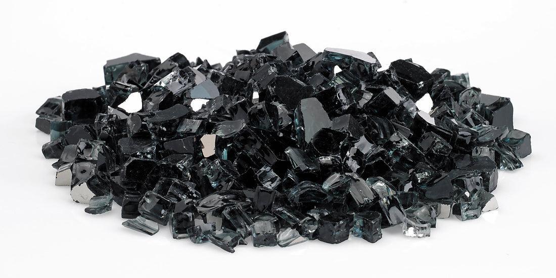 Warming Trends 1/2" Black Reflective Fire Glass (120lb)