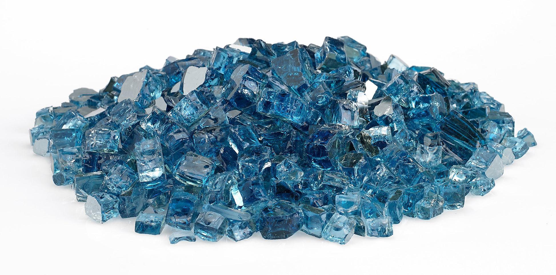 Warming Trends 1/2" Pacific Blue Reflective Fire Glass (80lb)