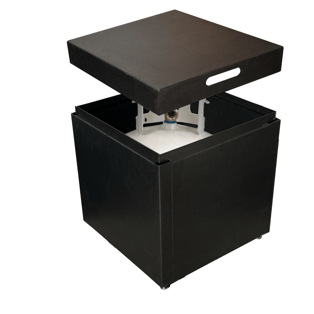 Warming Trends 18" Black 20lb Propane Tank Cover With Lid