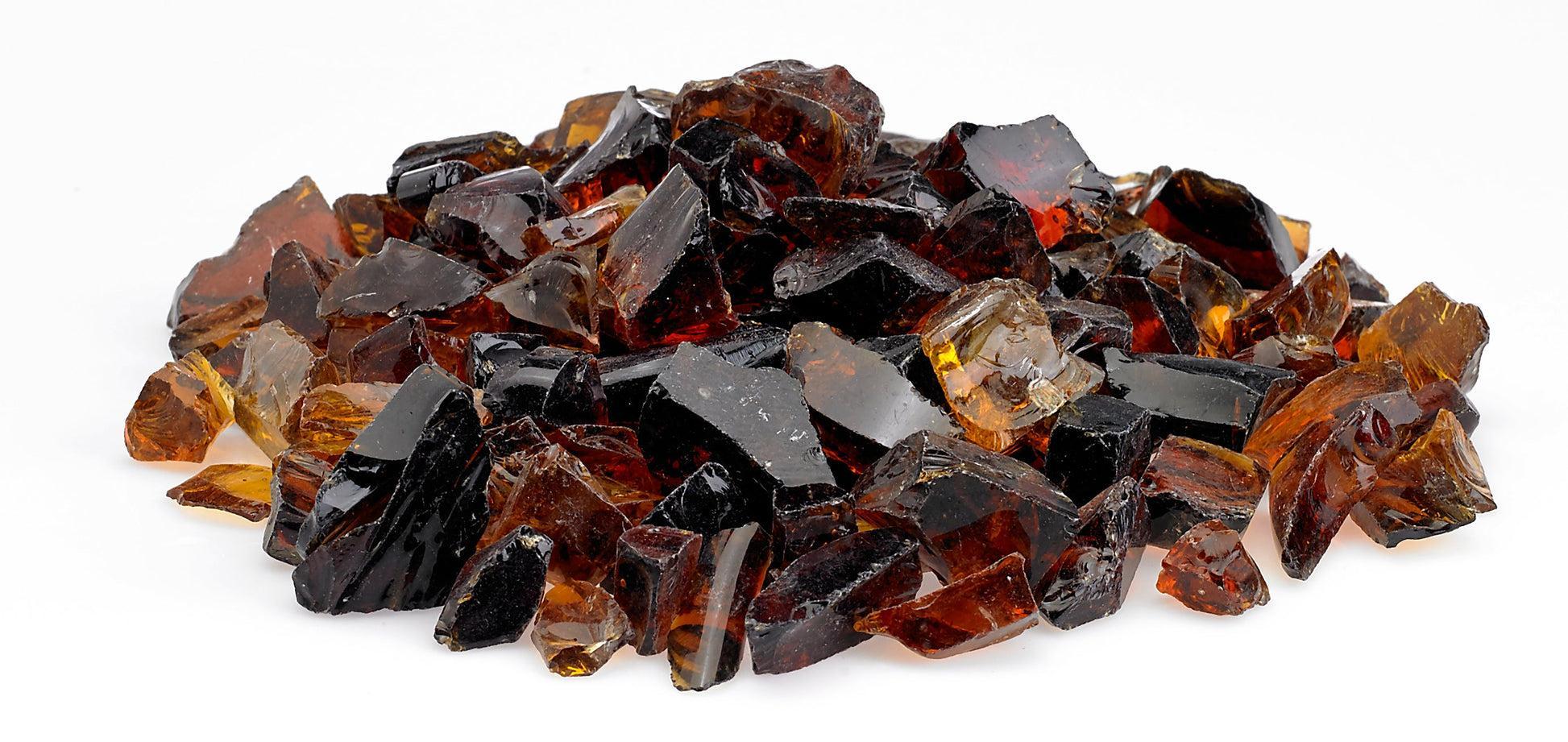 Warming Trends 3/4" to 1" Auburn Recycled Fire Glass (10lb)
