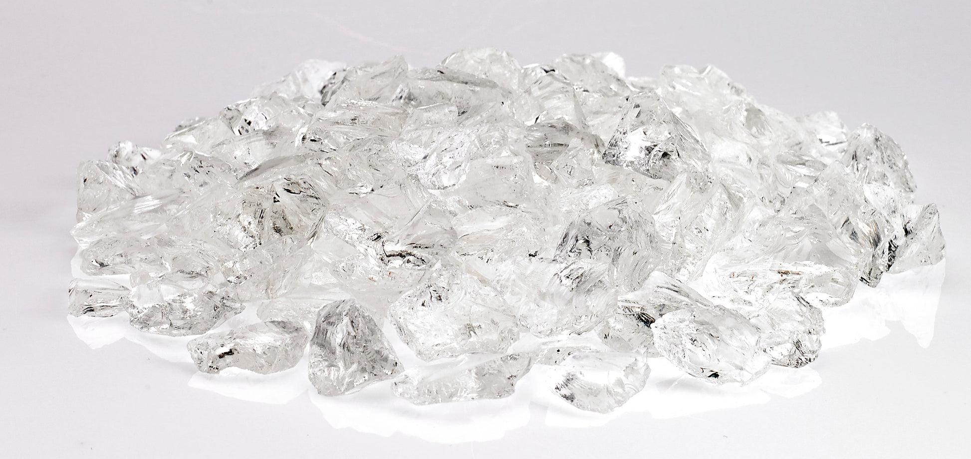 Warming Trends 3/4" to 1" Ice Medium Recycled Fire Glass (10lb)