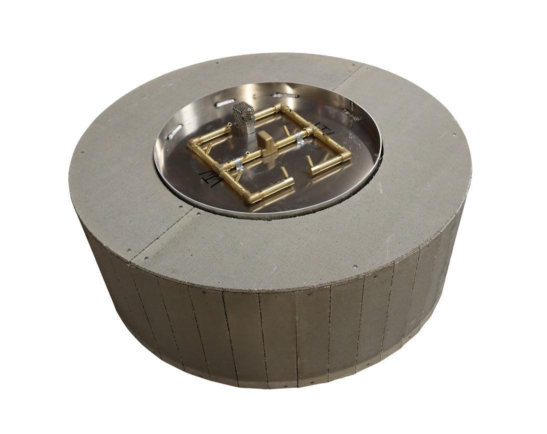 Warming Trends 42" Natural Gas Circular Ready-To-Finish Kit With CFB120 Original Brass Burner
