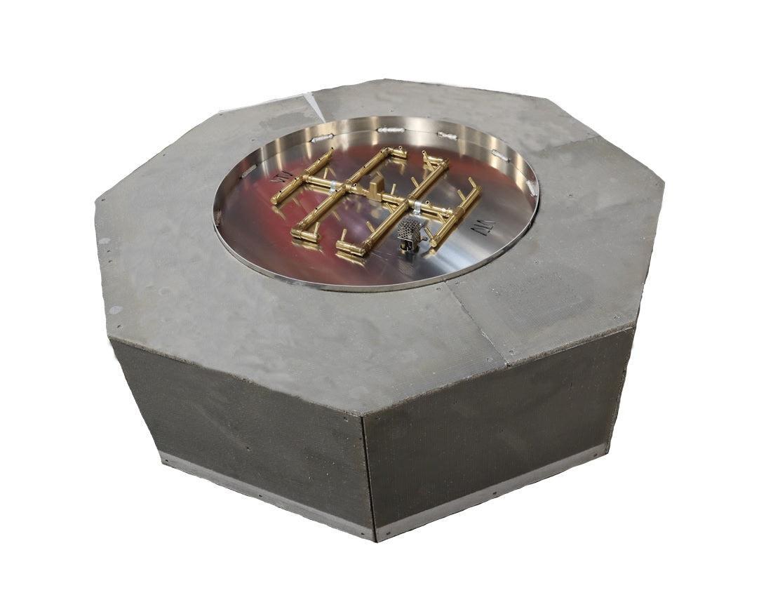 Warming Trends 42" Natural Gas Octagonal Ready-To-Finish Kit With CFB120 Original Brass Burner