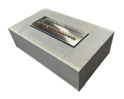 Warming Trends 48" Natural Gas Rectangular Ready-To-Finish Kit With CFBL110 Linear Brass Burner