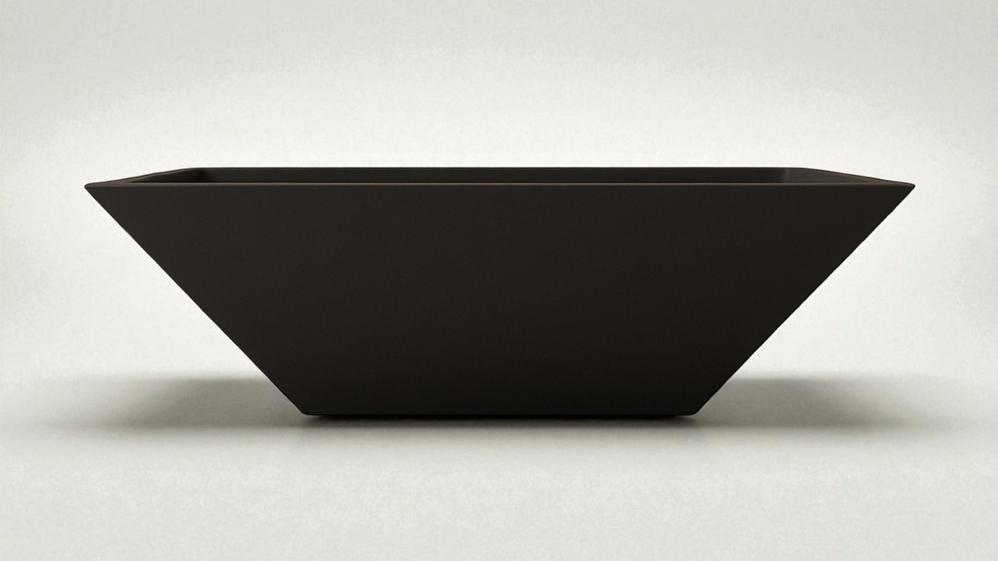 Warming Trends AON 24" Black Finish Glass Fiber Reinforced Concrete Square Ember Small Wok With U100 Crossfire Brass Burner and 19" Square Plate