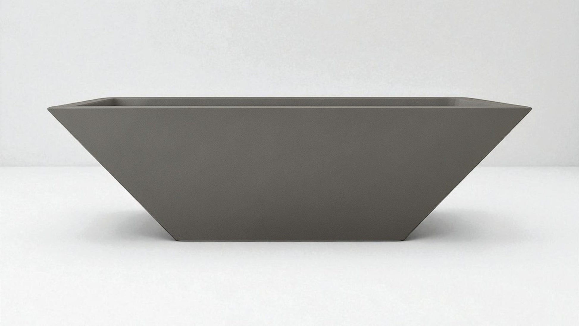 Warming Trends AON 24" Charcoal Finish Glass Fiber Reinforced Concrete Square Ember Small Wok With U100 Crossfire Brass Burner and 19" Square Plate