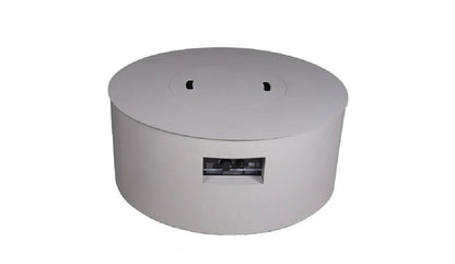 Warming Trends AON 36" Sand Pebble Powder-Coated Steel Circular Liquid Propane Fire Table With Platinum Ignition and U100 CrossFire Brass Burner