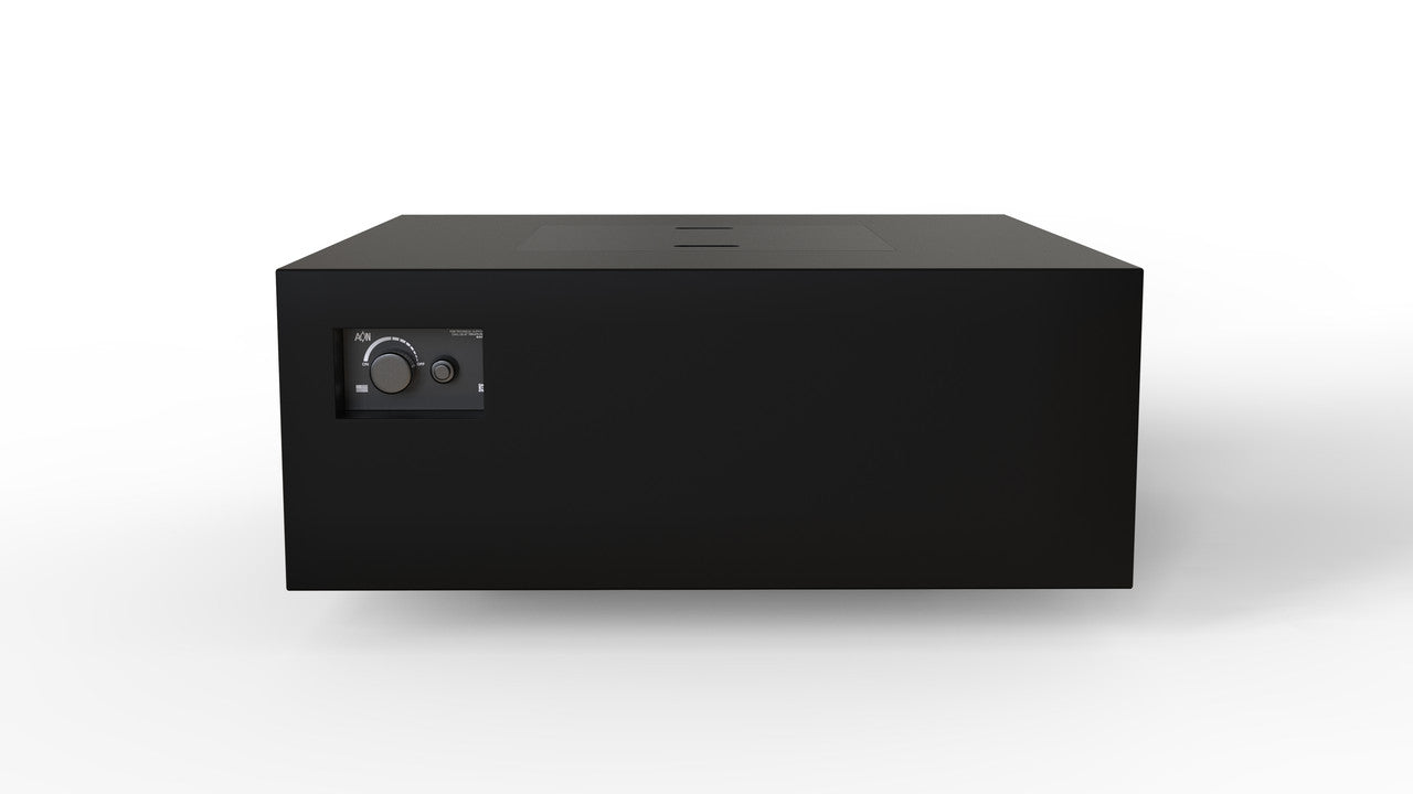 Warming Trends AON 40" Black Powder Coated Steel Natural Gas, Push Button Ignition Square Fire Table