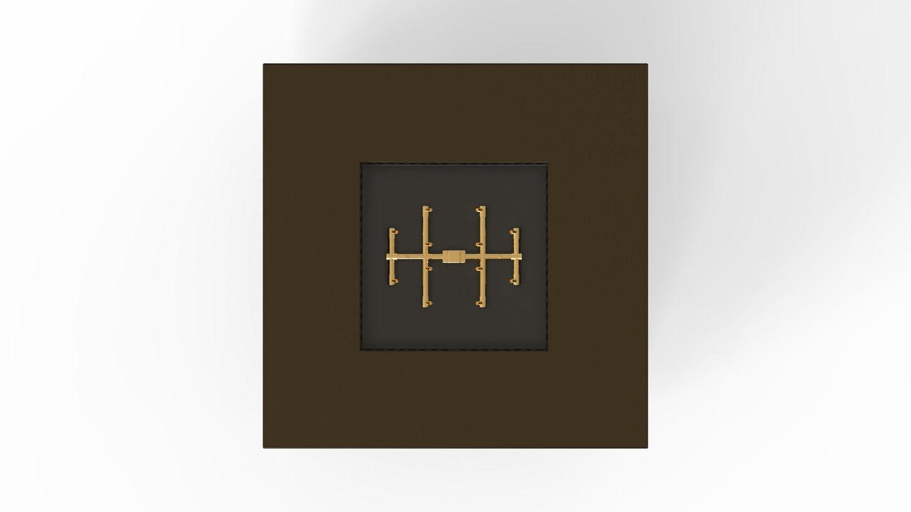 Warming Trends AON 40" Bronze Powder Coated Steel Natural Gas, Mercury Ignition Square Fire Table